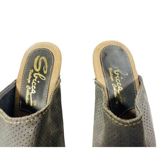 Sbicca Vintage Collection Lettie Platform Wood Clog Heel Women size 39 US 8.5 - Picture 3 of 8